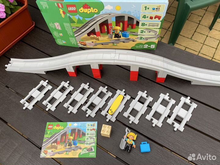 Lego duplo мой первый поезд и мост и стрелки