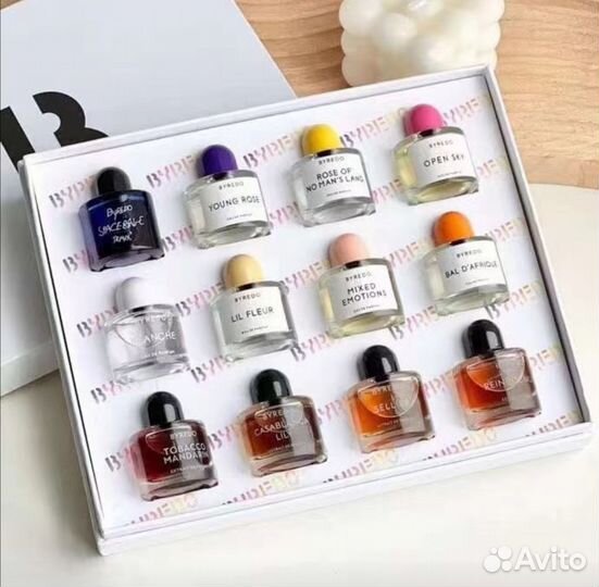 Аромасет из 12 женских и унисекс ароматов byredo
