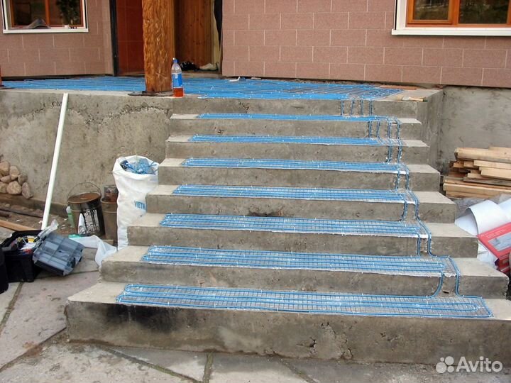 Теплый пол Обогрев ступеней