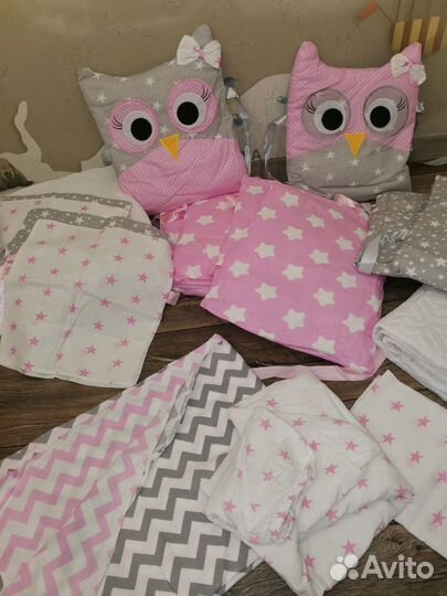 Бортики в кроватку для новорожденных