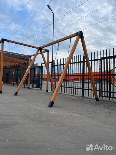 Садовые качели сборные