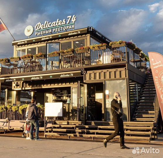 Торговый павильон (конструкция 2 этажа)