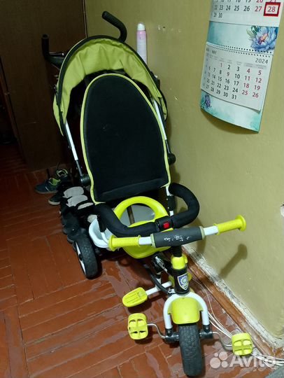 Велосипед детский Трёхколесный с ручкой