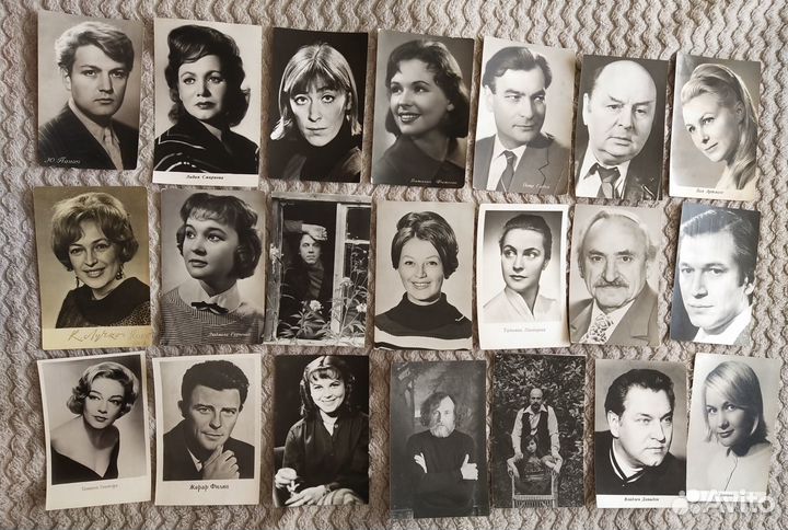 Актеры советского кино открытки