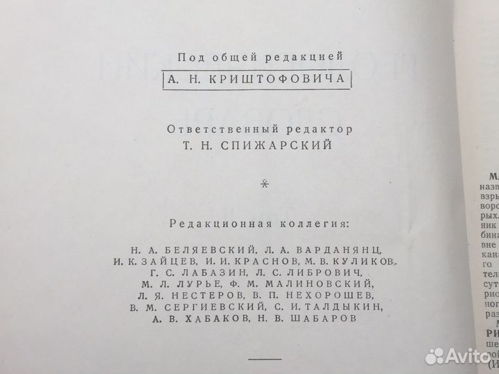 Геологический словарь 1955