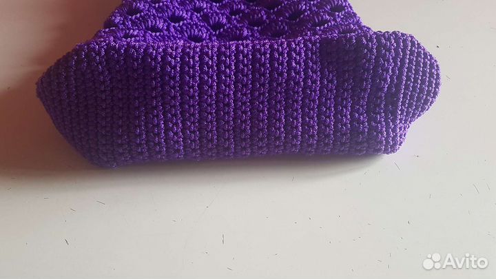 Cумка женская связана из полиэфирного шнура