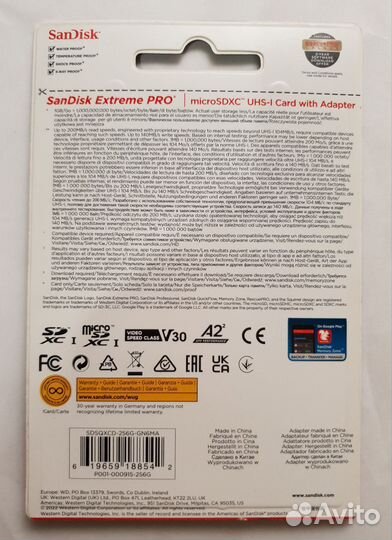 Карта памяти: SanDisk micro sdxc Extreme Pro