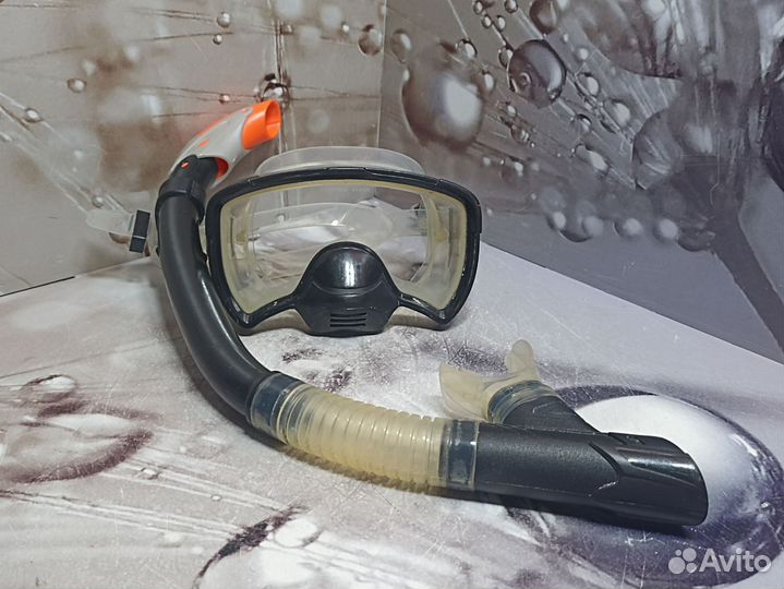 Маска и трубка для дайвинга Tempered Glass
