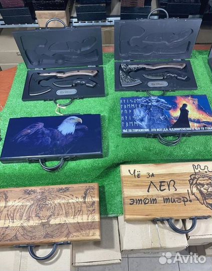 Подарочный набор топор + нож