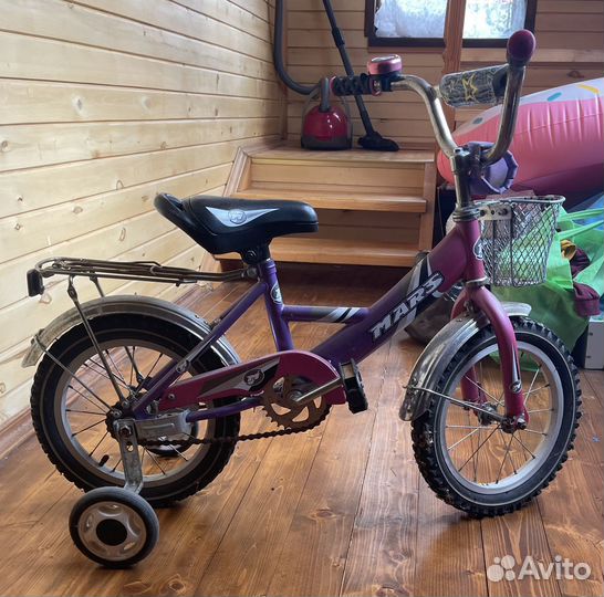 Детский велосипед четырехколесный 14