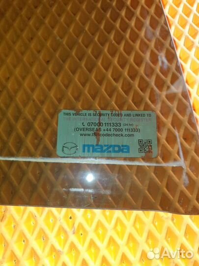 Стекло двери заднее правое Mazda 6 GJ