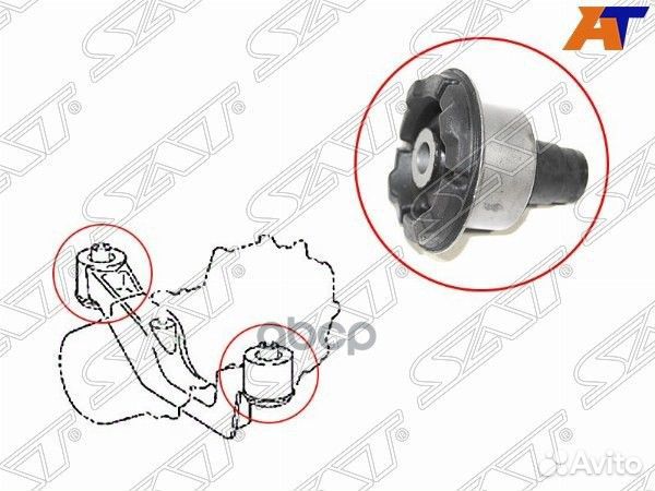 Сайлентблок подушки дифференциала lexus RX270