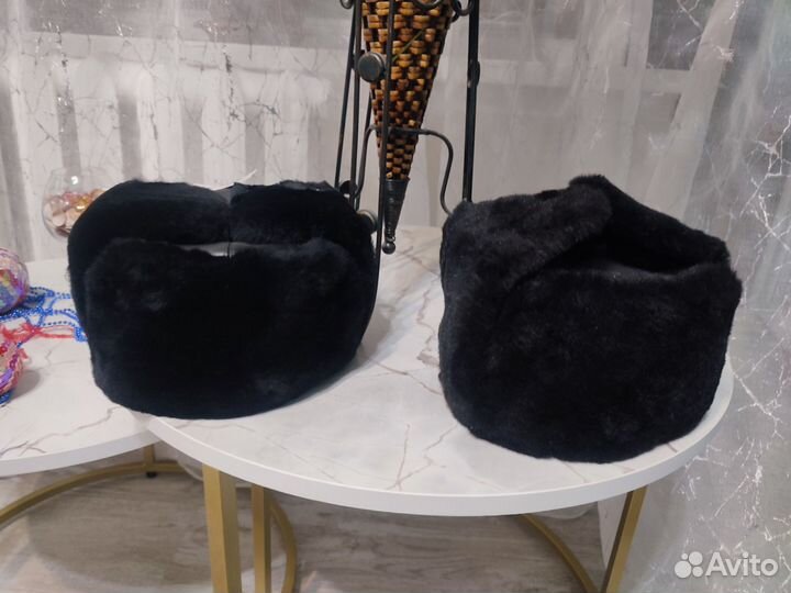 Шапка ушанка мужская овчина