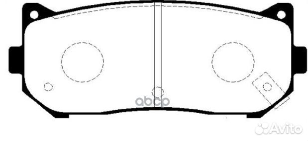 Колодки тормозные KIA spectra/carens 00/clarus