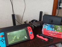 Nintendo switch с играми и допами