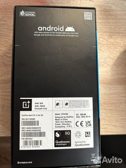 OnePlus Nord CE 3 Lite 5G, 8/256 ГБ