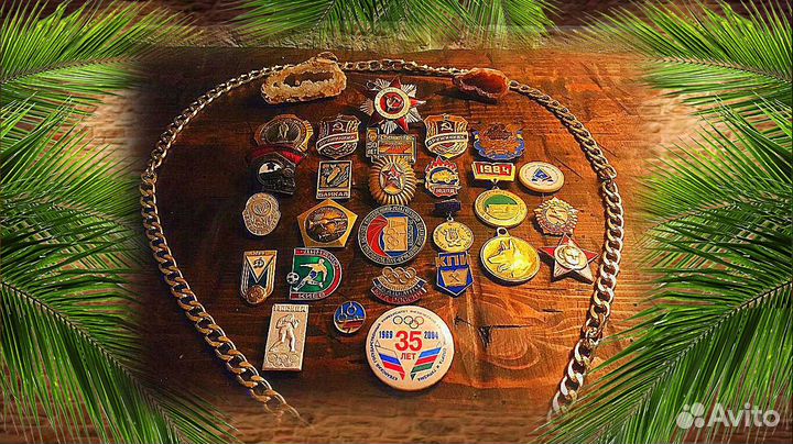 Коллекция знаков и значков СССР и военные спорт