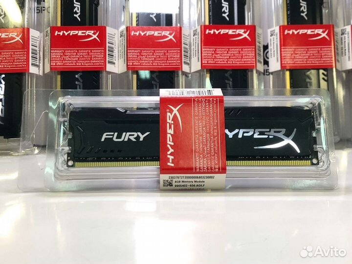Ddr3 8GB 1600mhz HyperX Fury память для компьютера