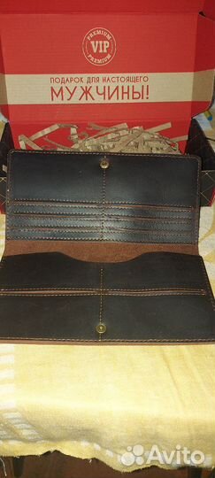 Кошелек мужской кожаный новый