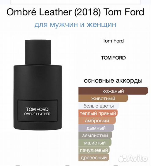 Tom Ford ombre leather парфюм