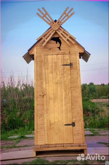 Дачный туалет деревянный SOX557