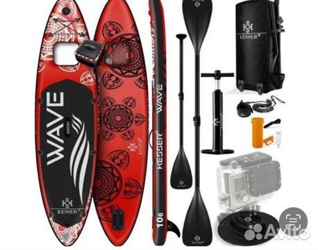 SUP-Board Kesser Wave 12'0 red