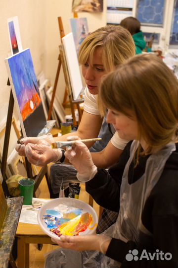 Мастер-классы по живописи, арт-вечеринки, пленэры