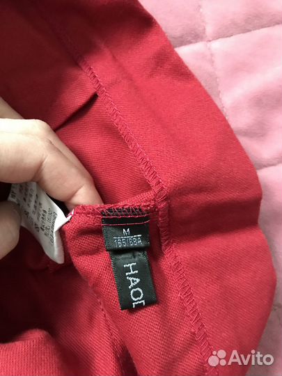 Новая миди юбка карандаш светло-вишневого цвета