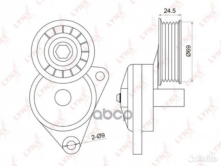 Натяжитель ремня навесного оборудования PT3011