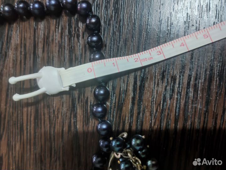 Бусы из натурального жемчуга длинные