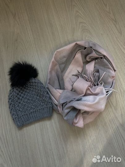 Женский шарф и шапка