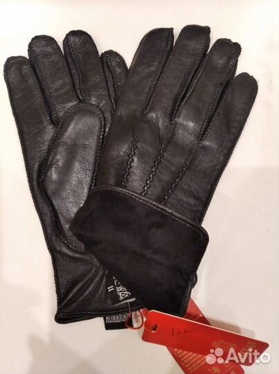 Кожаные мужские перчатки, варежки