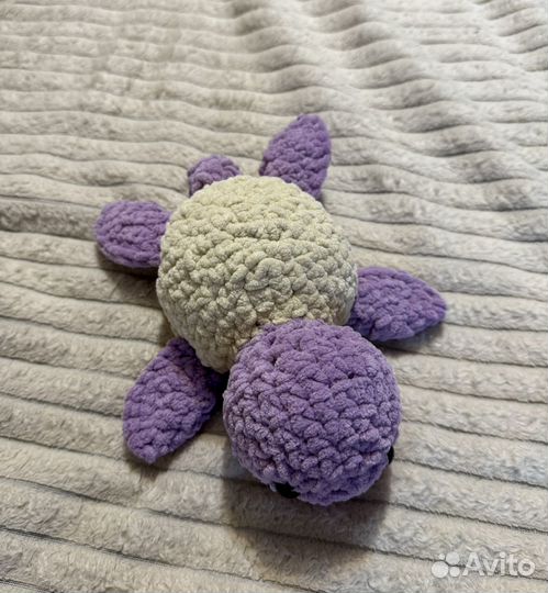 Черепашка из плюшевой пряжи