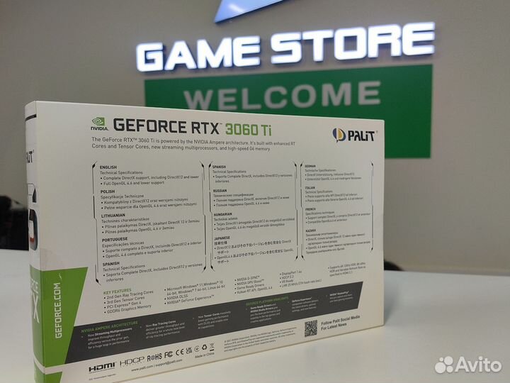 Видеокарта 3060TI новые запечатанные