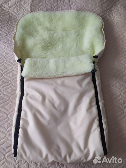 Конверт на овчине в коляску, люльку, переноску