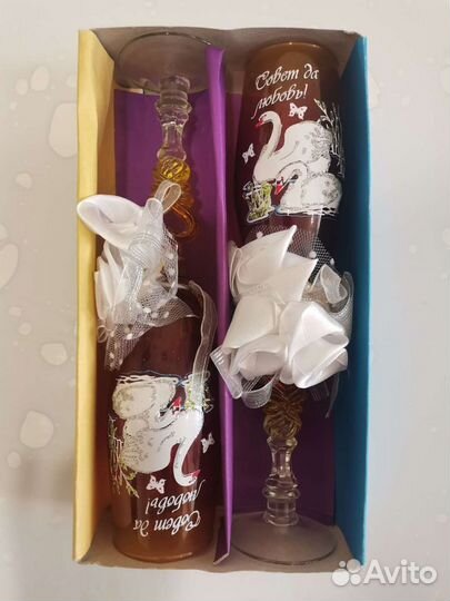 Свадебные бокалы новые