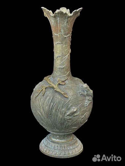 Ваза антикварная бронза 19 век Франция