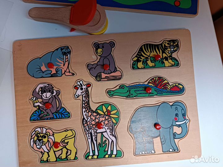 Пакетом развивающие игрушки Сортер Конструктор др