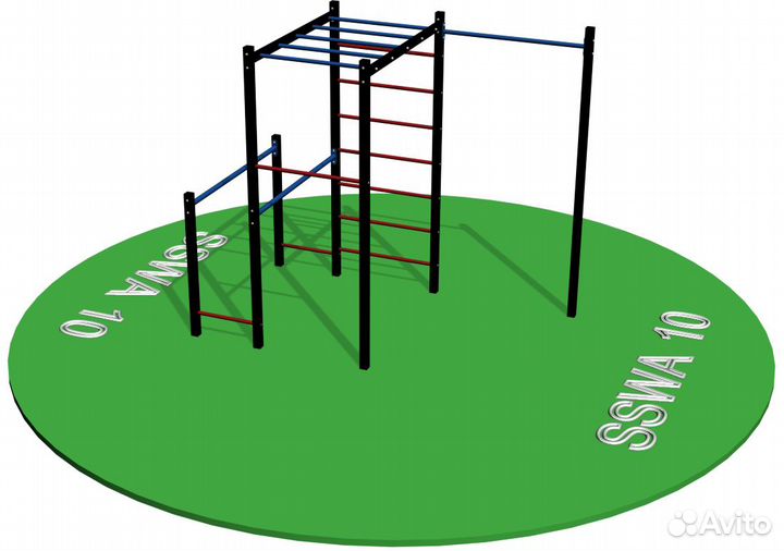 Воркаут площадка спортивный комплекс sswa
