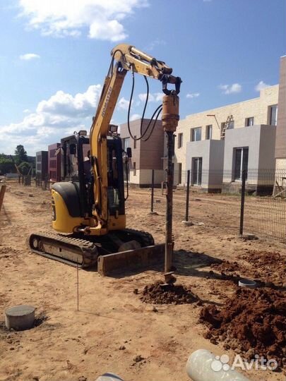 Аренда мини экскаватора ямобура
