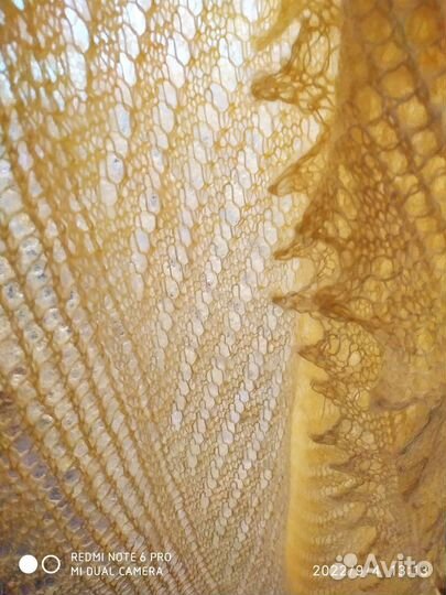 Платок шаль пуховая, паутинка