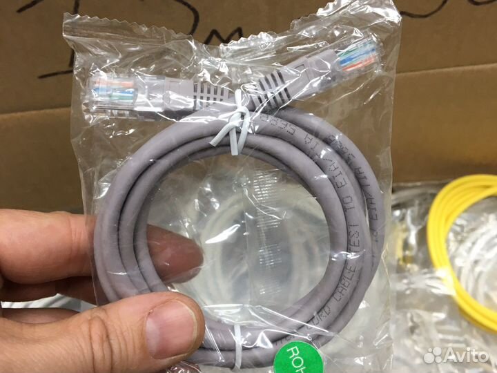 Патчкорд Новый с завода 0.5-1-1.5-2-3-5-7-10 м