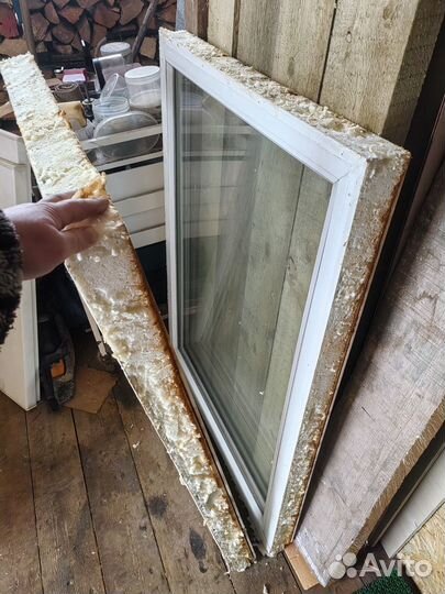 Окна пластиковые бу глухие