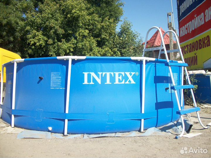 Каркасный бассейн фирмы Интекс 366 на метр