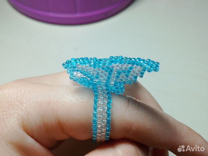 Бабочки кольца из бисера