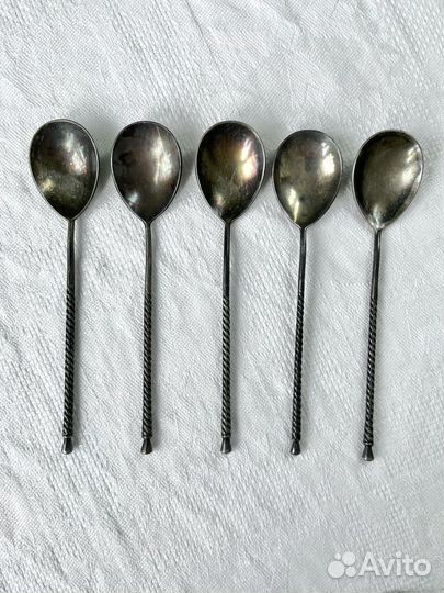 Чайные ложки мельхиор СССР Кольчугино Таллин
