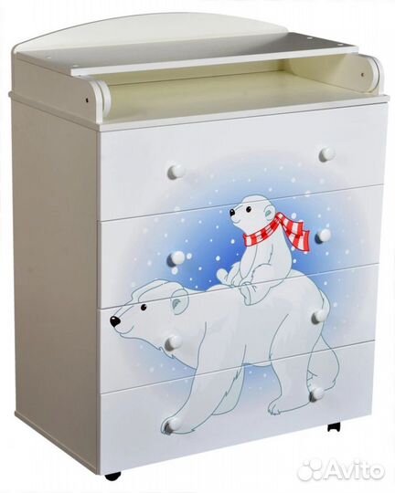 Комод северный медведь 80 см