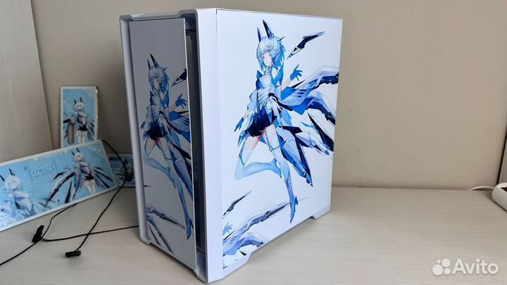 Игровой белый кастомный корпус для пк M-ATX ITX