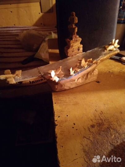 Сувенир поделка из дерева, кораблик