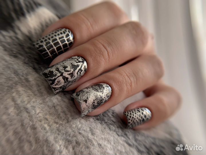 Маникюр наращивание ногтей